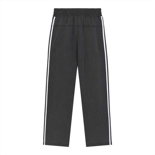 Snow Washed Contrast Tape Sweatpants
