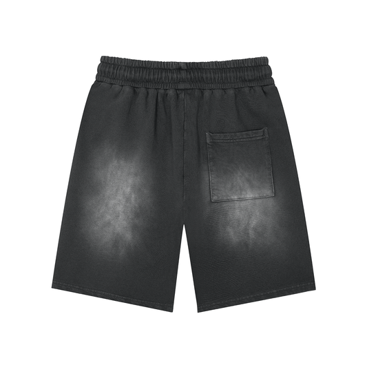 Rectangle Patch Washed Shorts