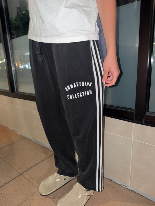 Snow Washed Contrast Tape Sweatpants