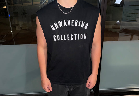 Raw Edge Cotton Tank Top