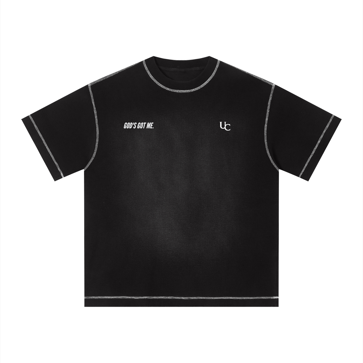 Unisex Sunfade Waffle Boxy T-Shirt