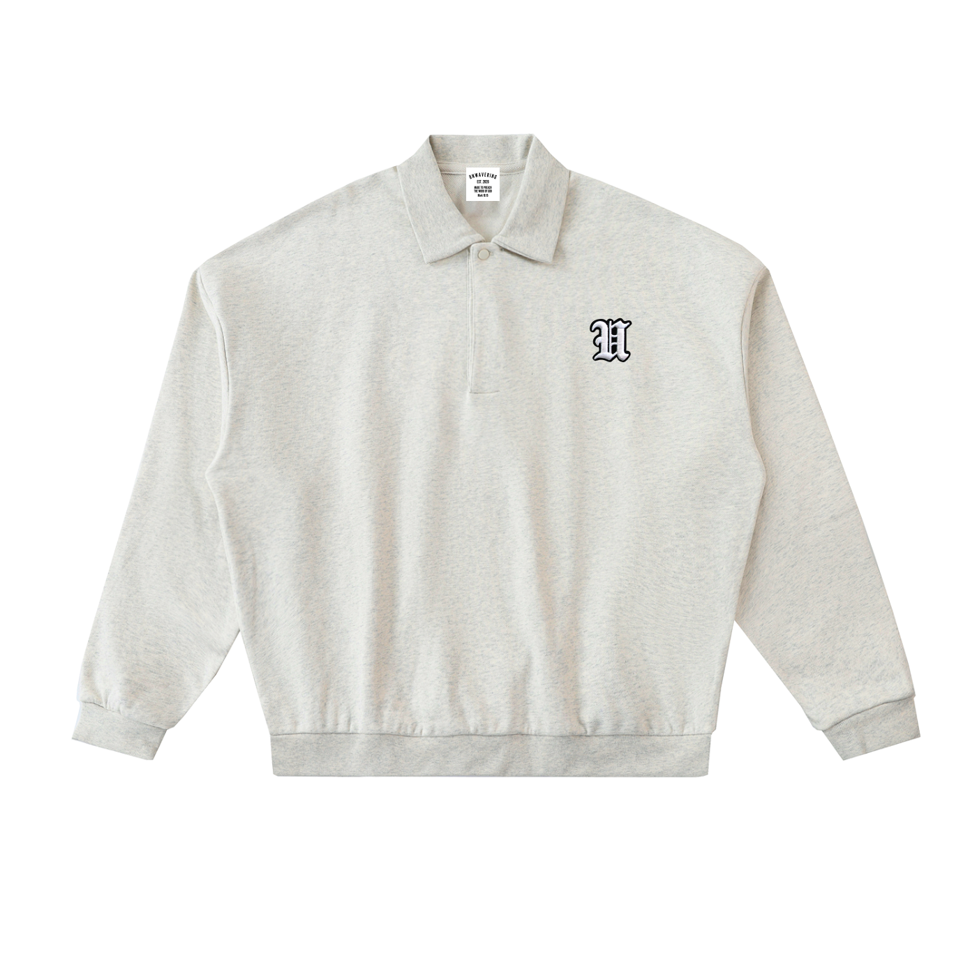 Heavyweight Fleece Polo Sweatshirt