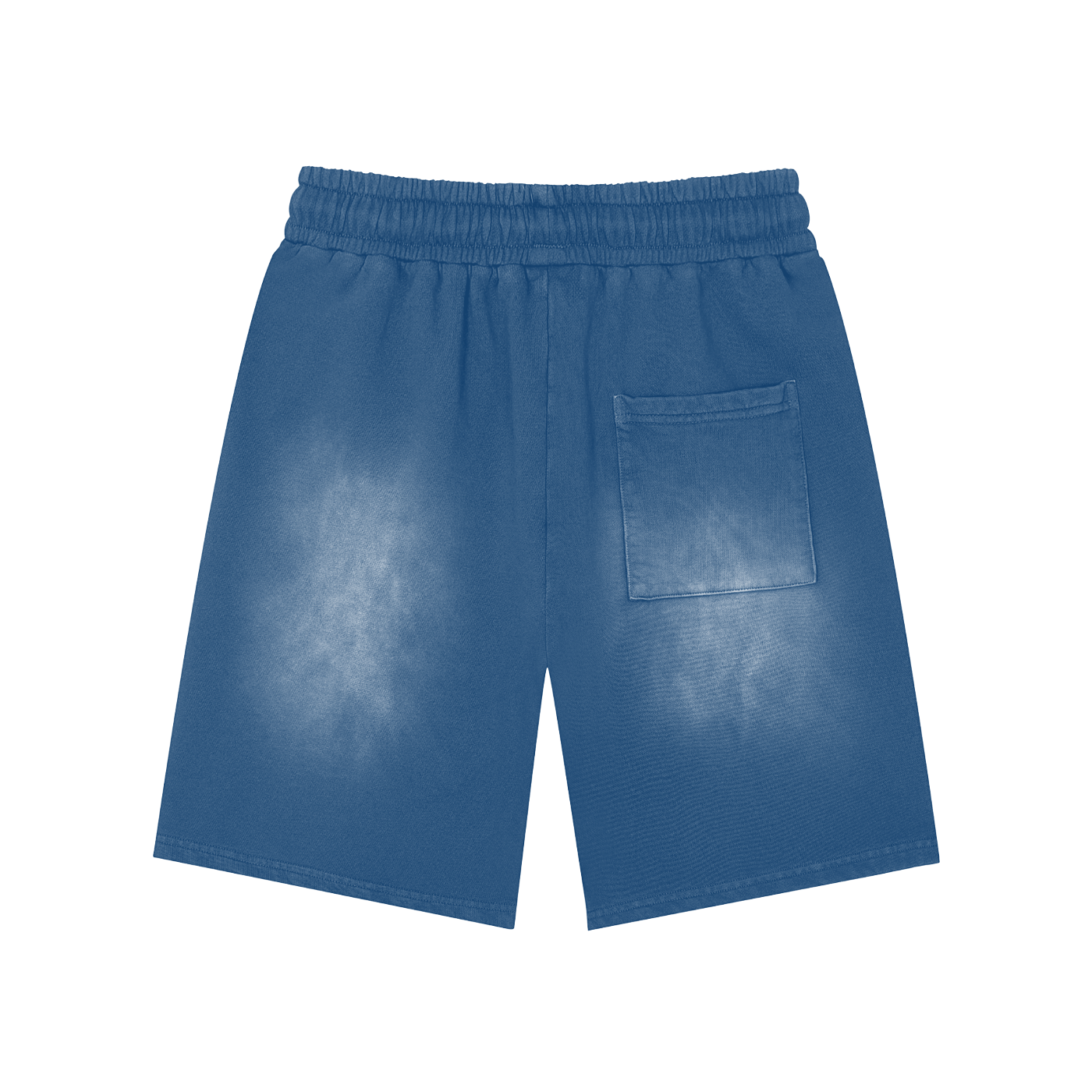 Shorts Lavados con Parche Rectangular