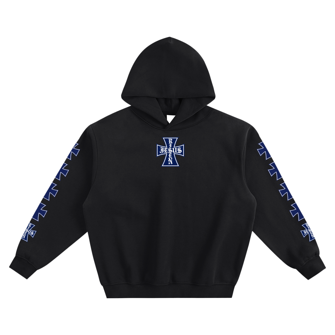 Sudadera con capucha holgada de forro polar