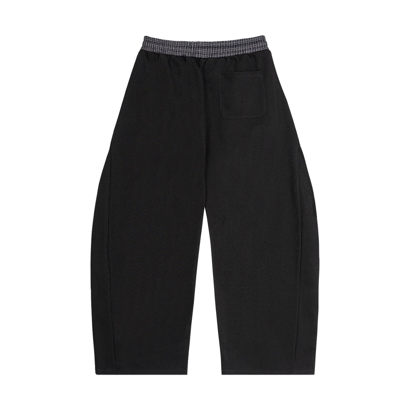 Pantalones de chándal de corte holgado con cintura a cuadros