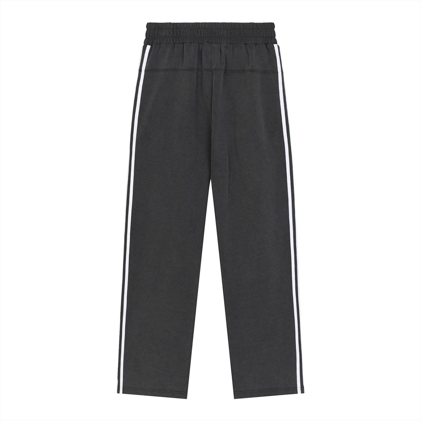 Pantalones de chándal con cinta de contraste y efecto lavado a la nieve