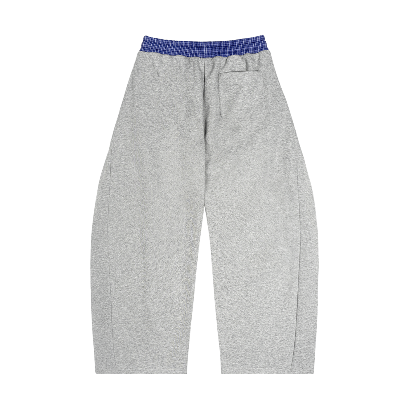 Pantalones de chándal de corte holgado con cintura a cuadros