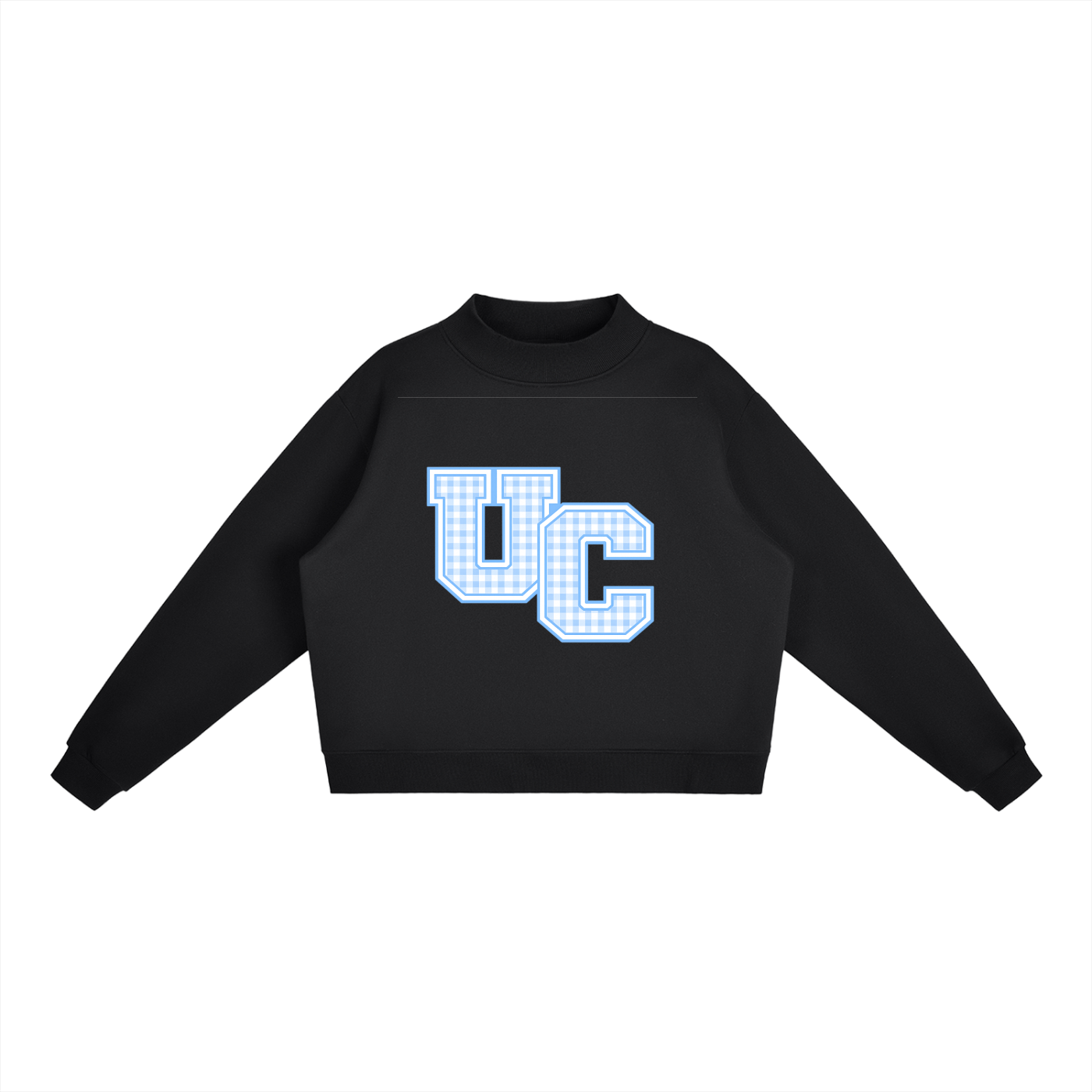 Essential Fleece Mock-Neck Crew Sweatshirt