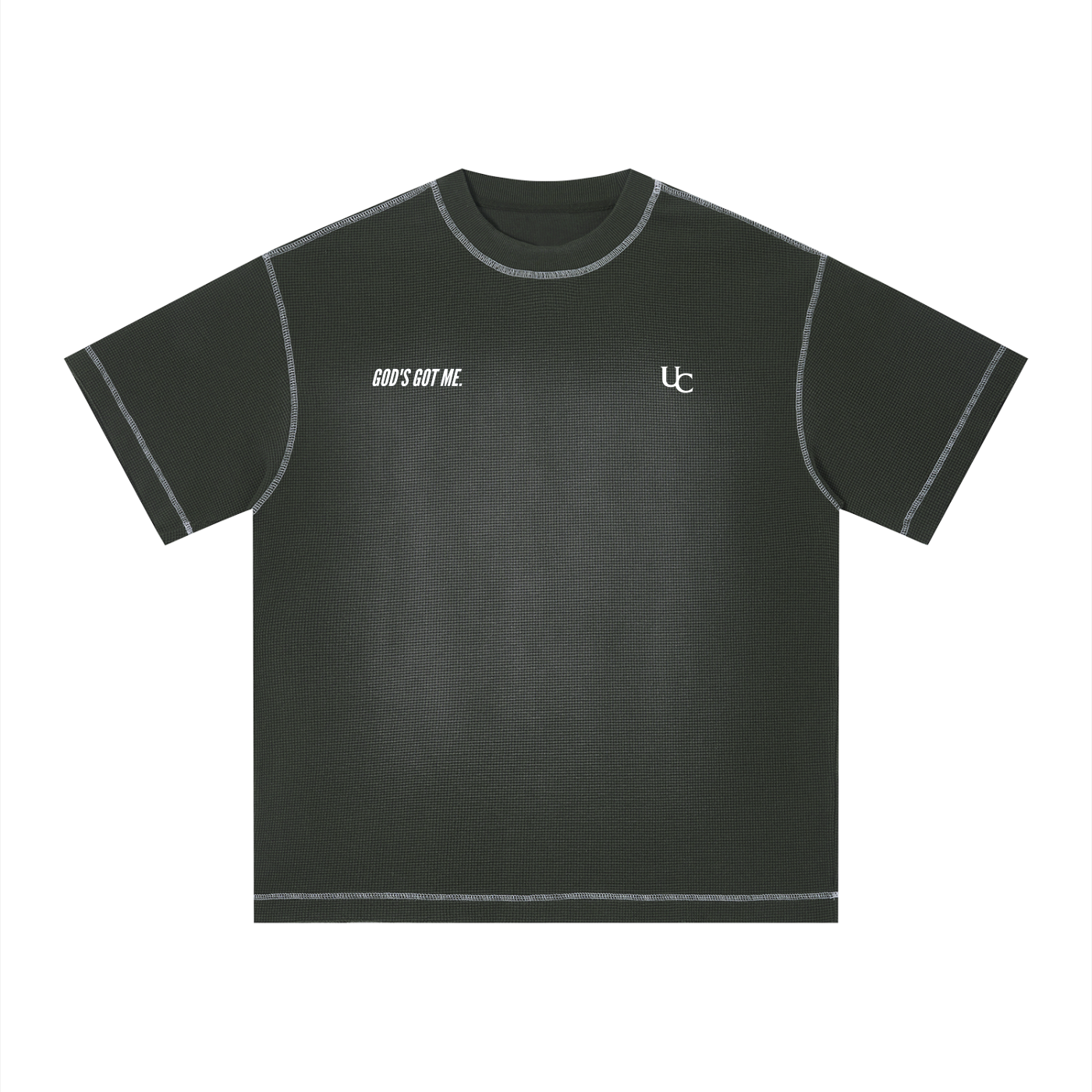 Unisex Sunfade Waffle Boxy T-Shirt