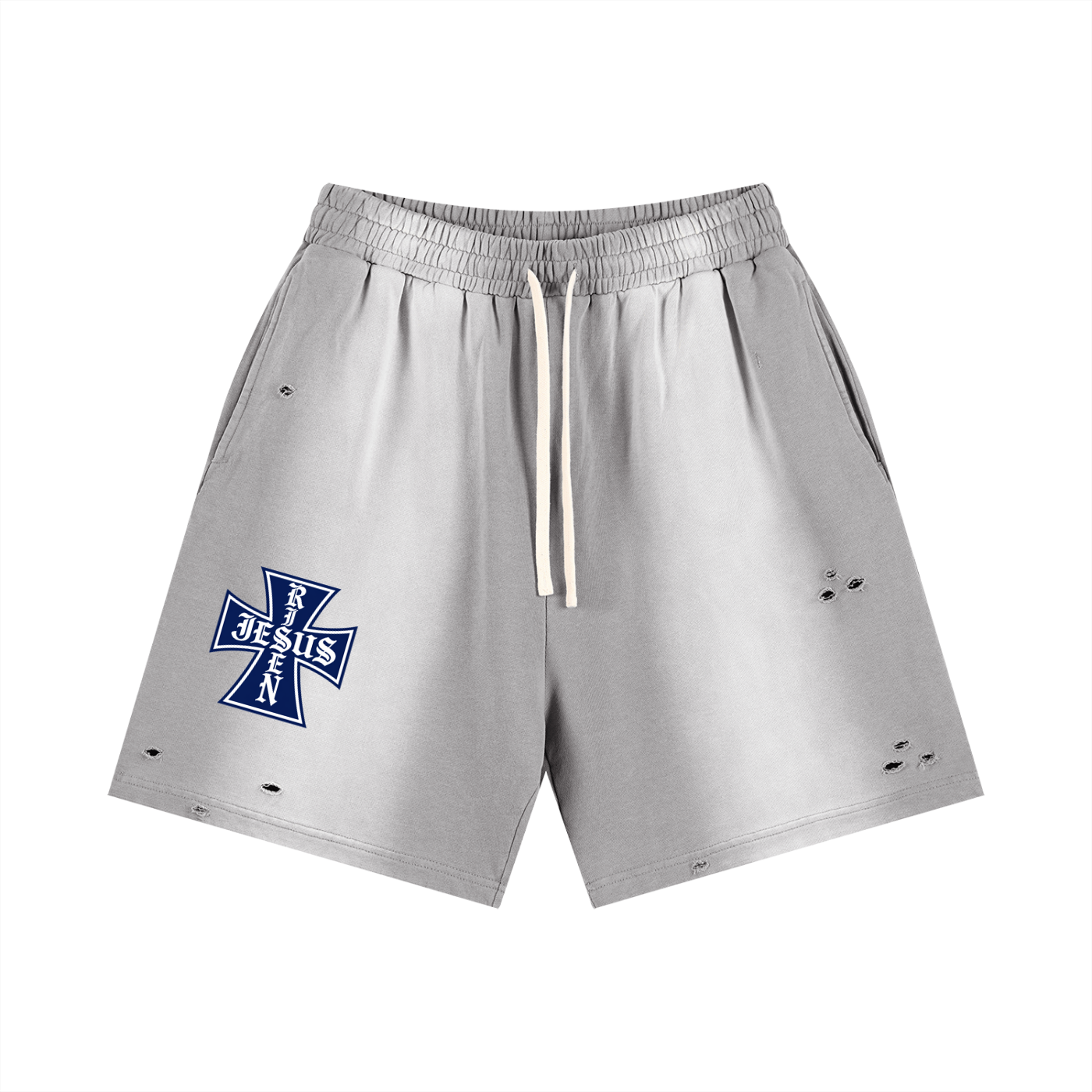 Shorts desgastados descoloridos por el sol
