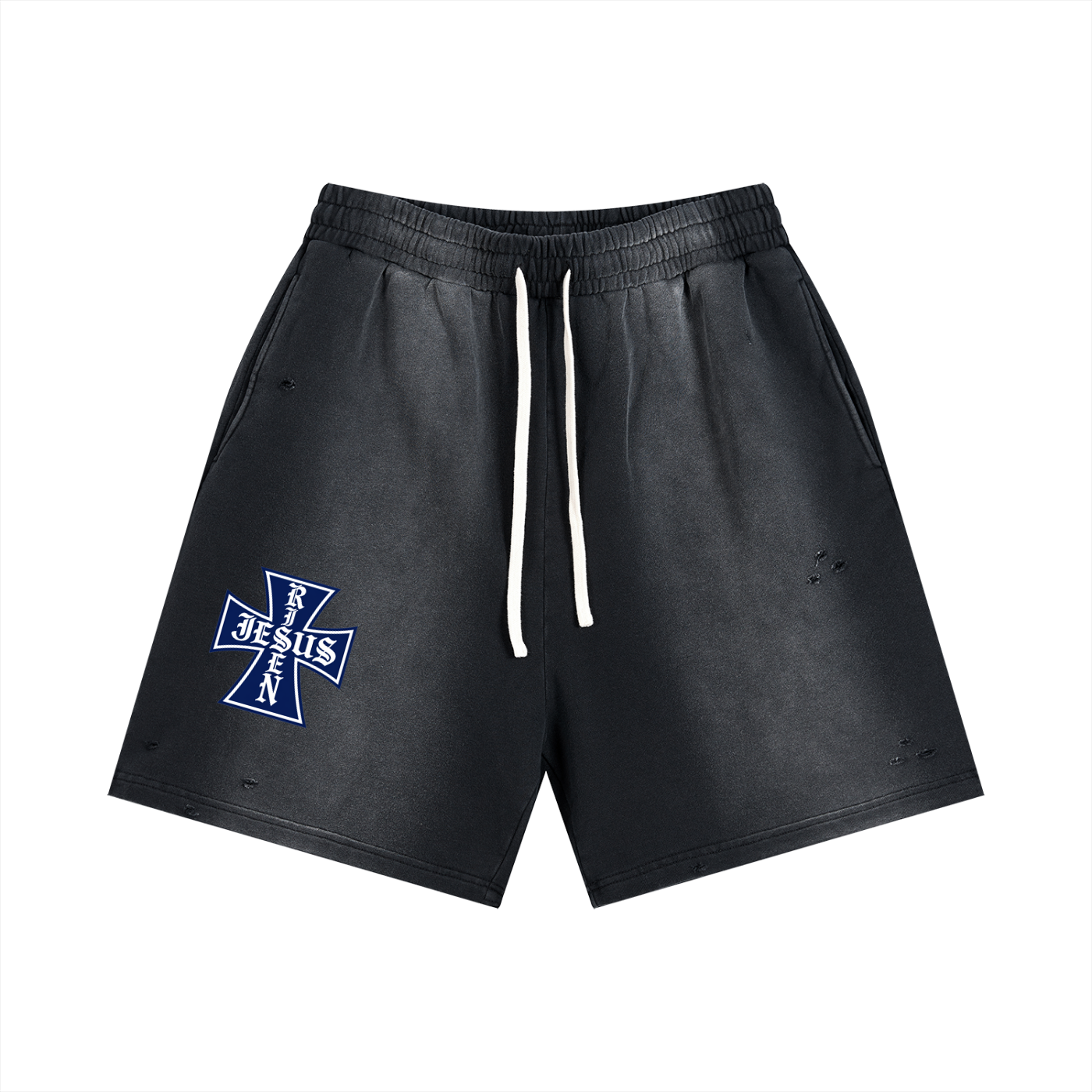 Shorts desgastados descoloridos por el sol