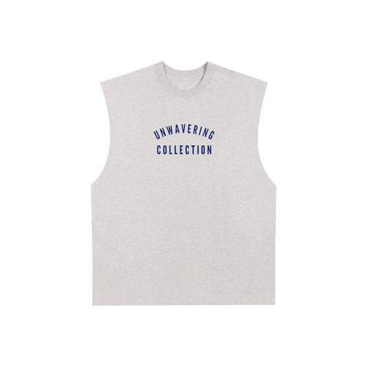 Raw Edge Cotton Tank Top