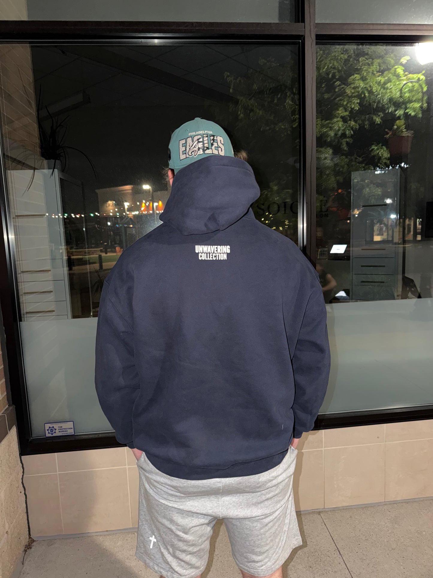 Sudadera con capucha forrada de felpa de talla grande