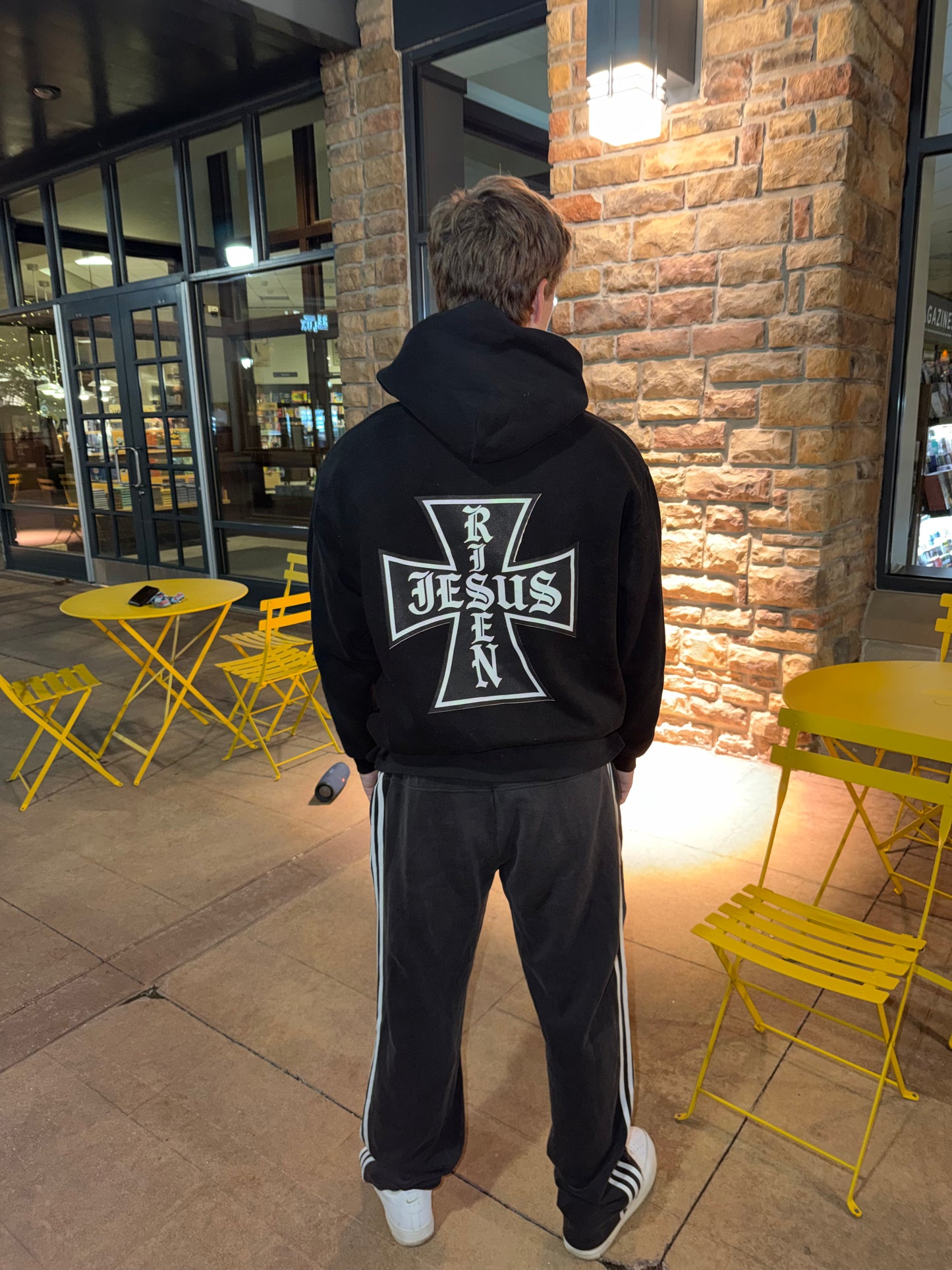Sudadera con capucha holgada de felpa