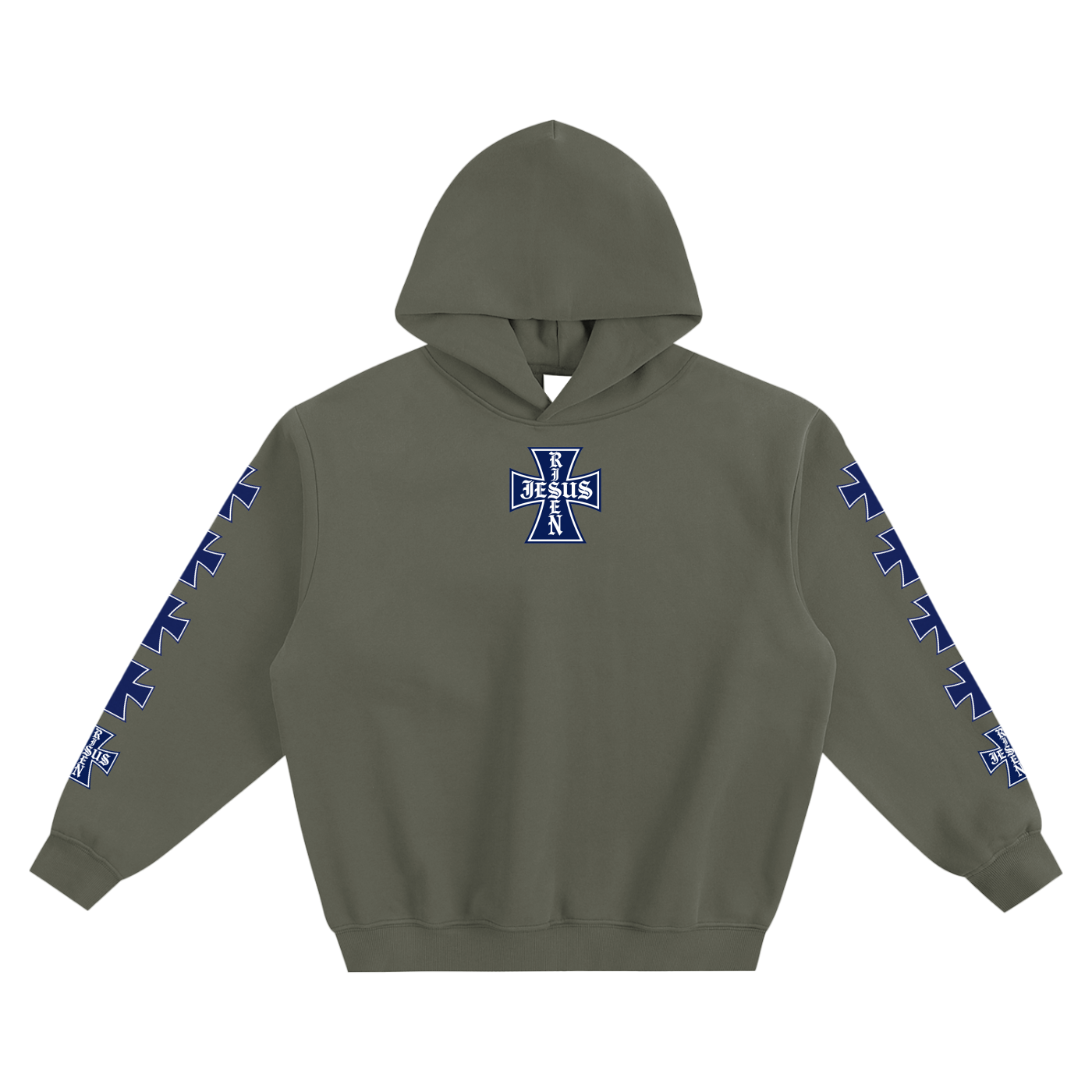 Sudadera con capucha holgada de forro polar
