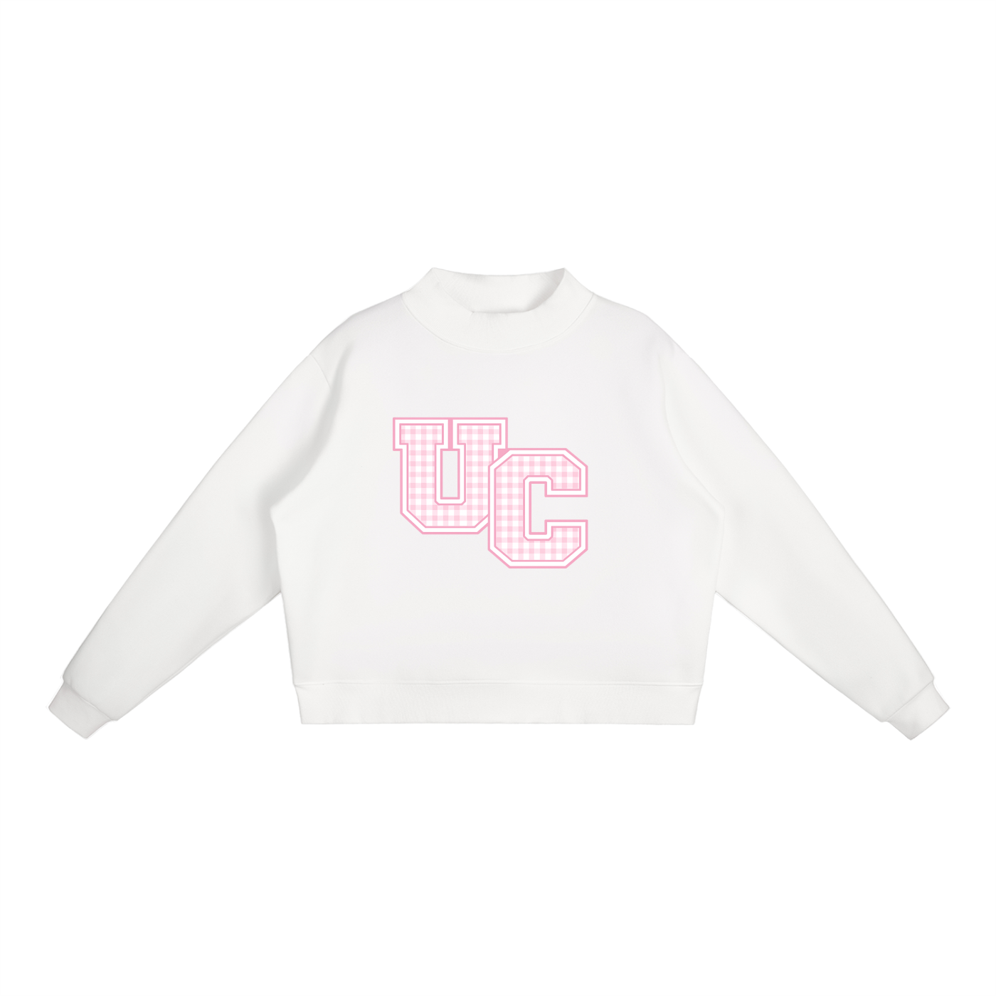 Essential Fleece Mock-Neck Crew Sweatshirt
