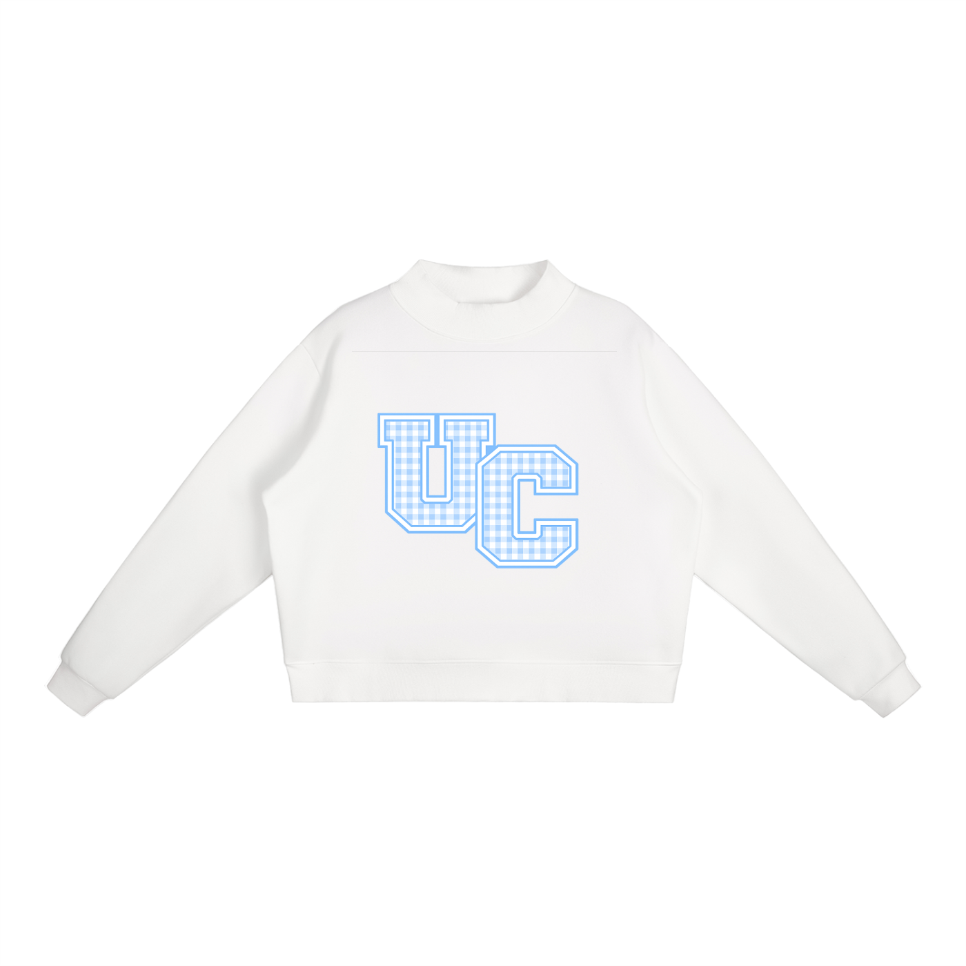 Essential Fleece Mock-Neck Crew Sweatshirt