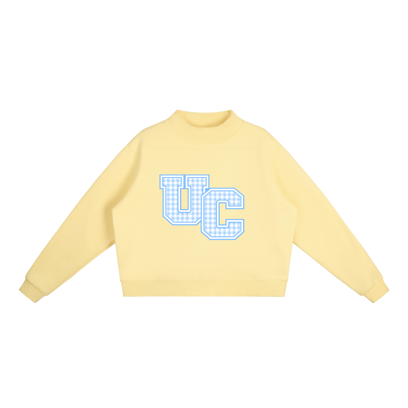 Essential Fleece Mock-Neck Crew Sweatshirt