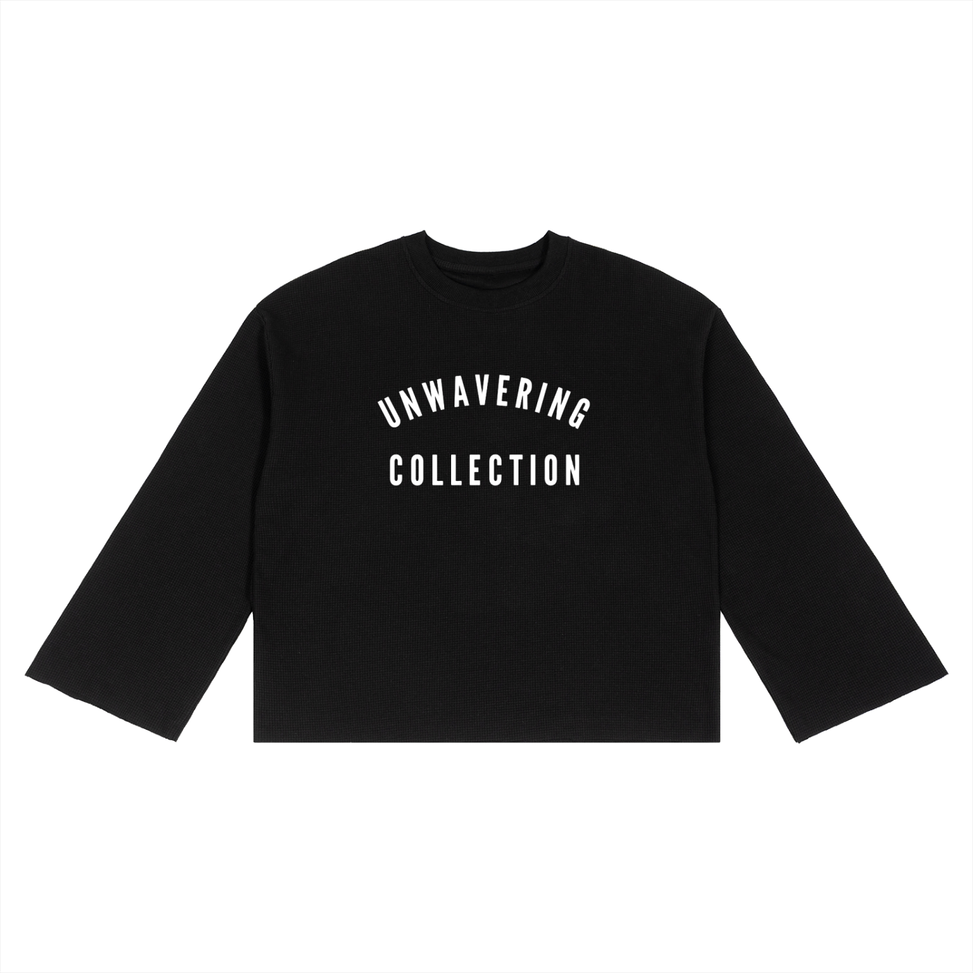 Unisex Waffle Raw Edge T-Shirt
