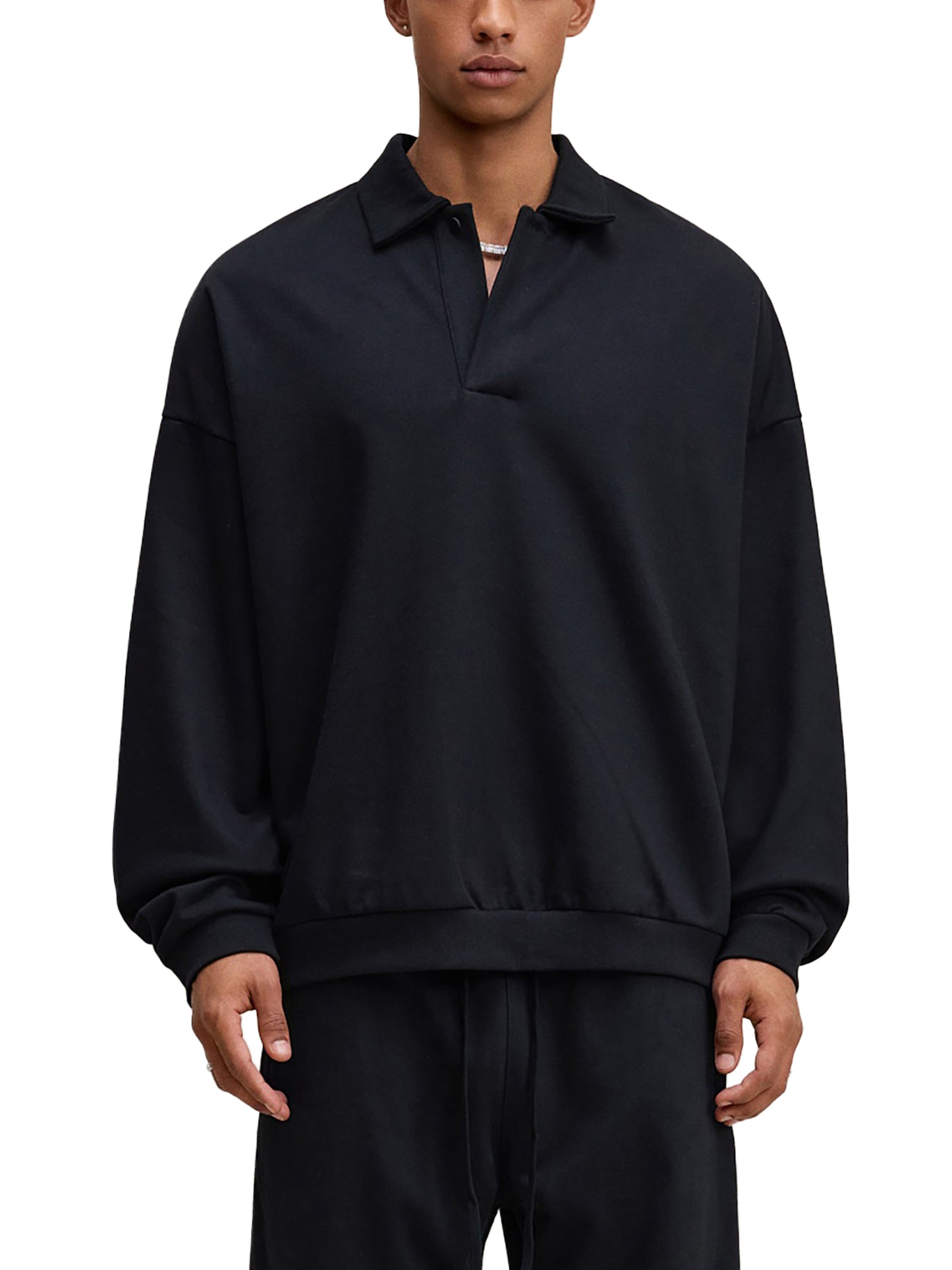 Sudadera Polo de Felpa Gruesa
