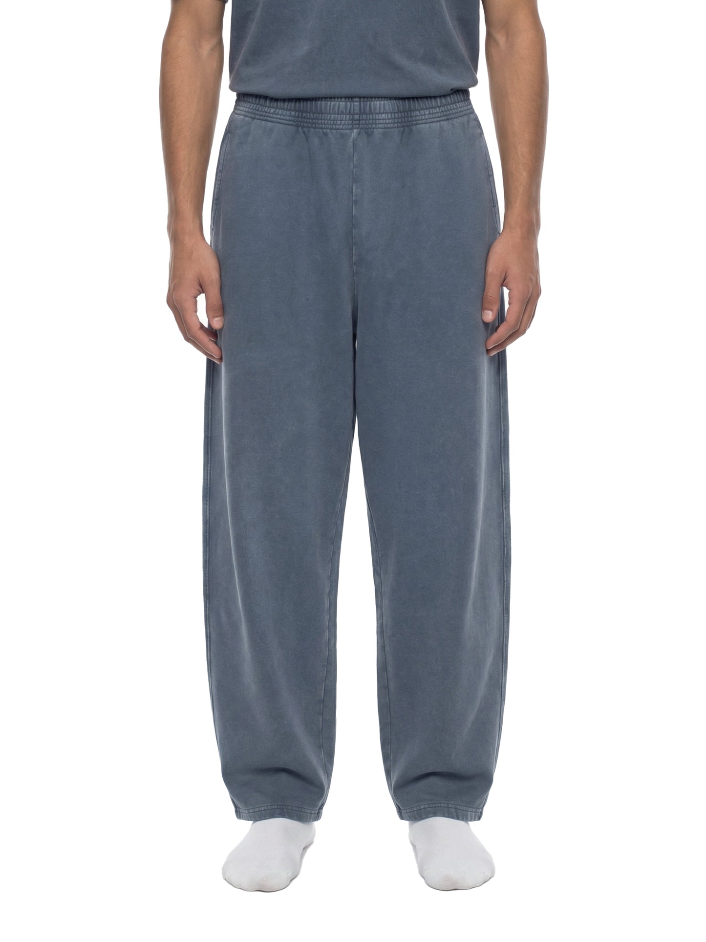 Pantalón de chándal unisex holgado con efecto desgastado